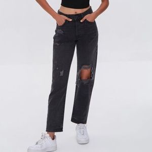 NWT Forever 21 Premium Classic Black Denim Premium Mom Jeans